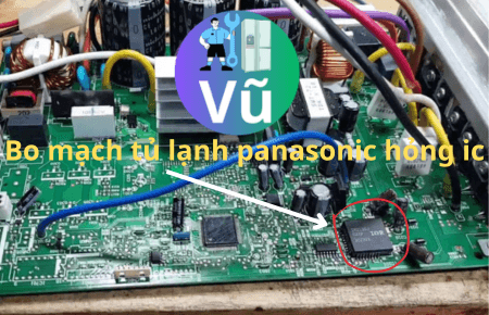 Bo mạch tủ lạnh panasonic hỏng ic