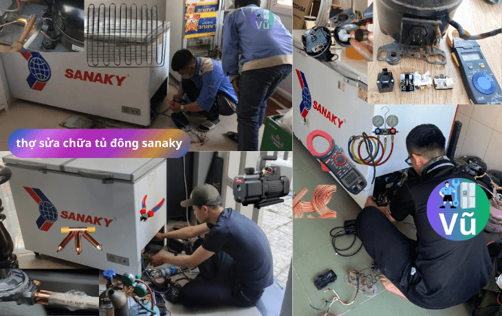 thợ sửa chữa tủ đông sanaky