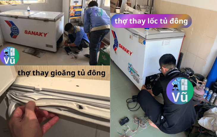 thợ thay gioăng tủ đông - thợ thay lốc tủ đông