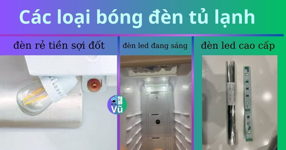 Các loại bóng đèn tủ lạnh